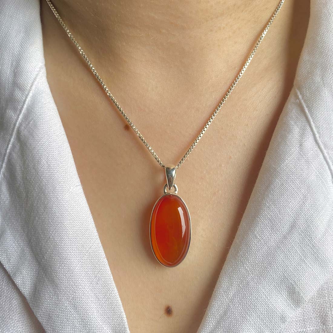 Carnelian Pendant-(CRL-P-13.)