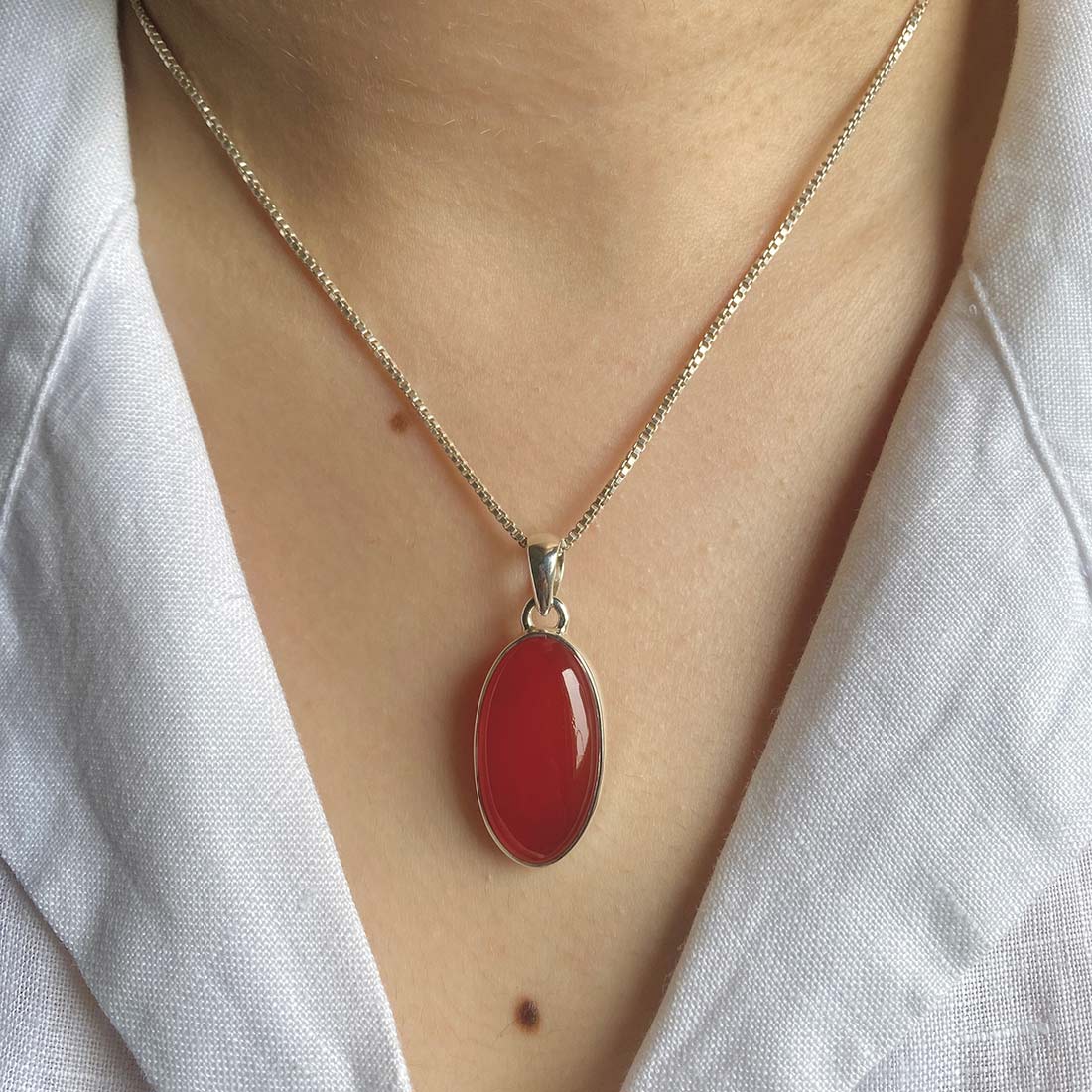 Carnelian Pendant-(CRL-P-14.)