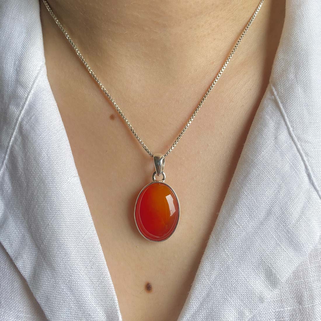 Carnelian Pendant-(CRL-P-15.)