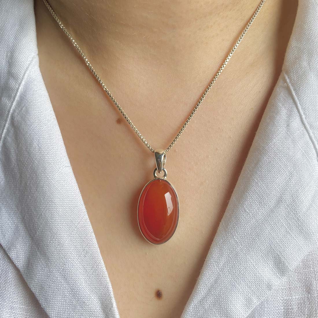 Carnelian Pendant-(CRL-P-16.)