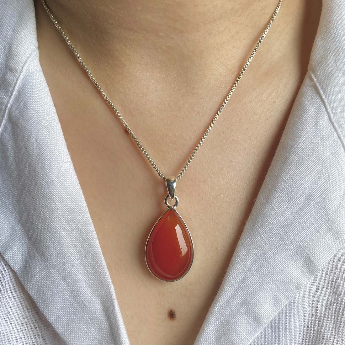 Carnelian Pendant-(CRL-P-18.)