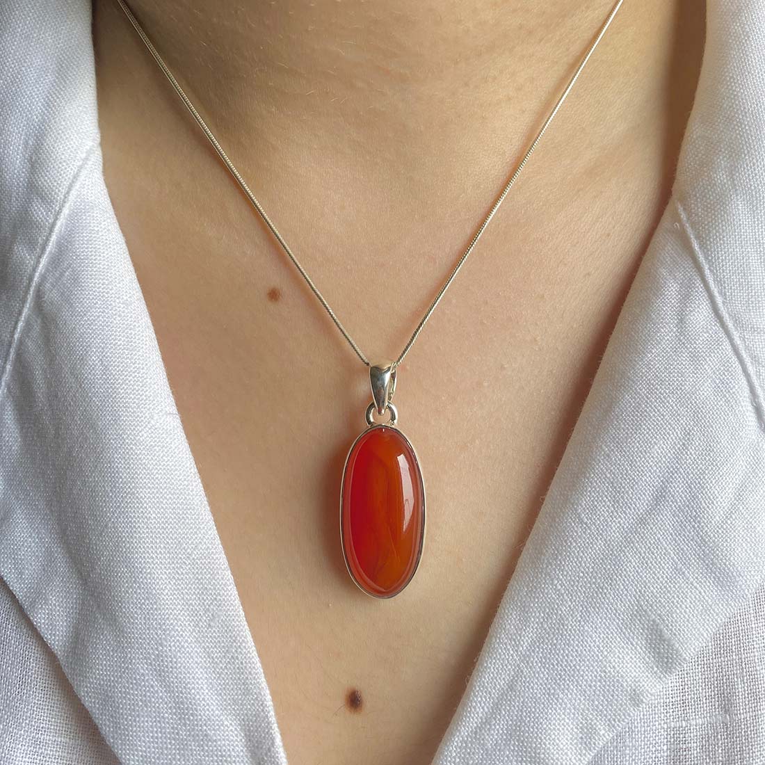 Carnelian Pendant-(CRL-P-20.)