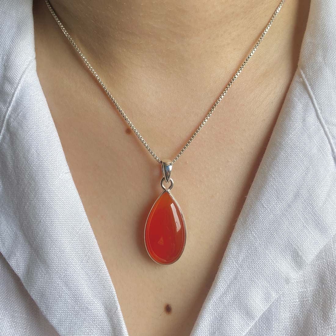 Carnelian Pendant-(CRL-P-21.)