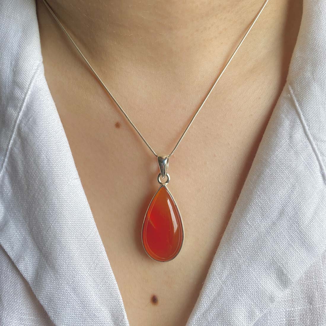 Carnelian Pendant-(CRL-P-22.)