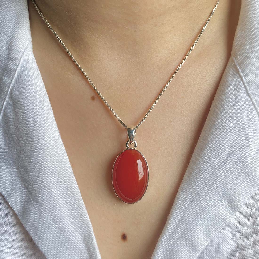 Carnelian Pendant-(CRL-P-24.)