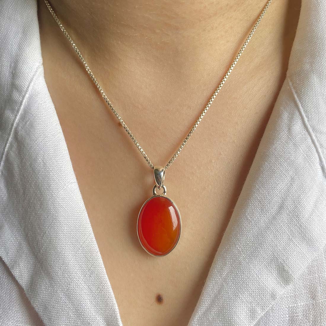 Carnelian Pendant-(CRL-P-3.)