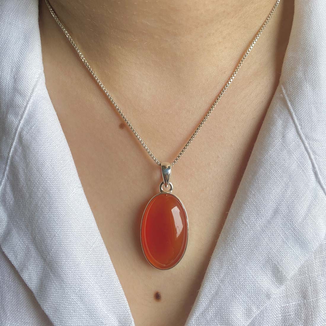 Carnelian Pendant-(CRL-P-30.)