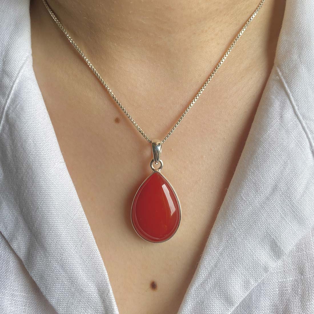 Carnelian Pendant-(CRL-P-31.)