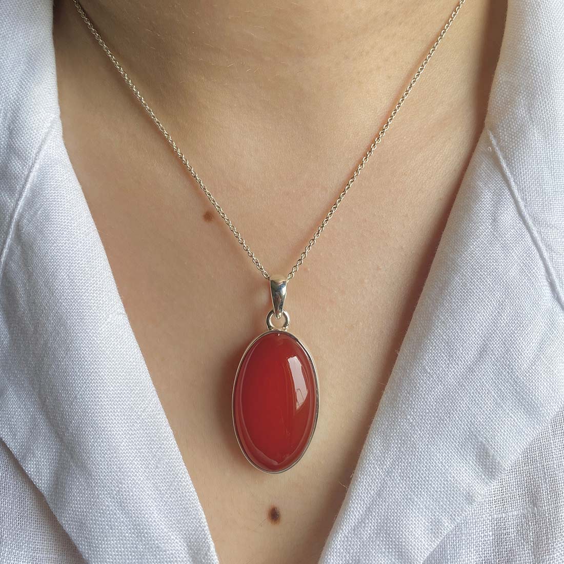 Carnelian Pendant-(CRL-P-32.)