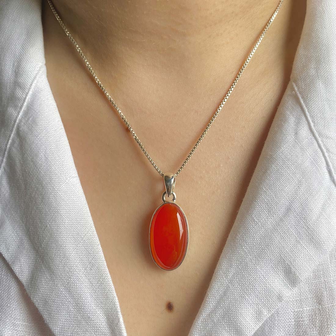 Carnelian Pendant-(CRL-P-4.)