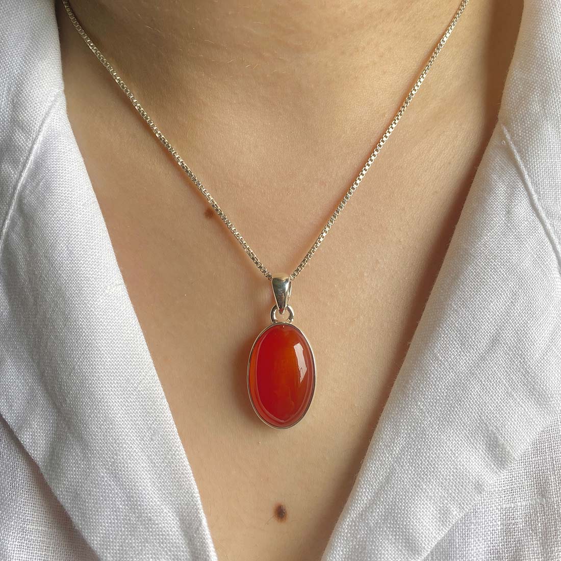 Carnelian Pendant-(CRL-P-6.)