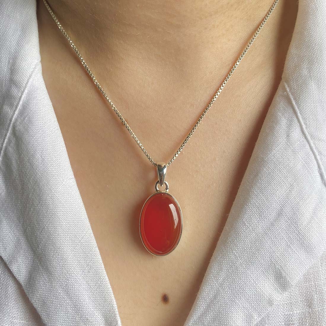 Carnelian Pendant-(CRL-P-7.)