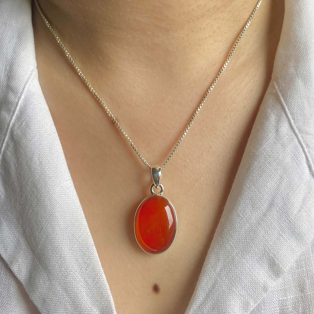 Carnelian Pendant-(CRL-P-8.)