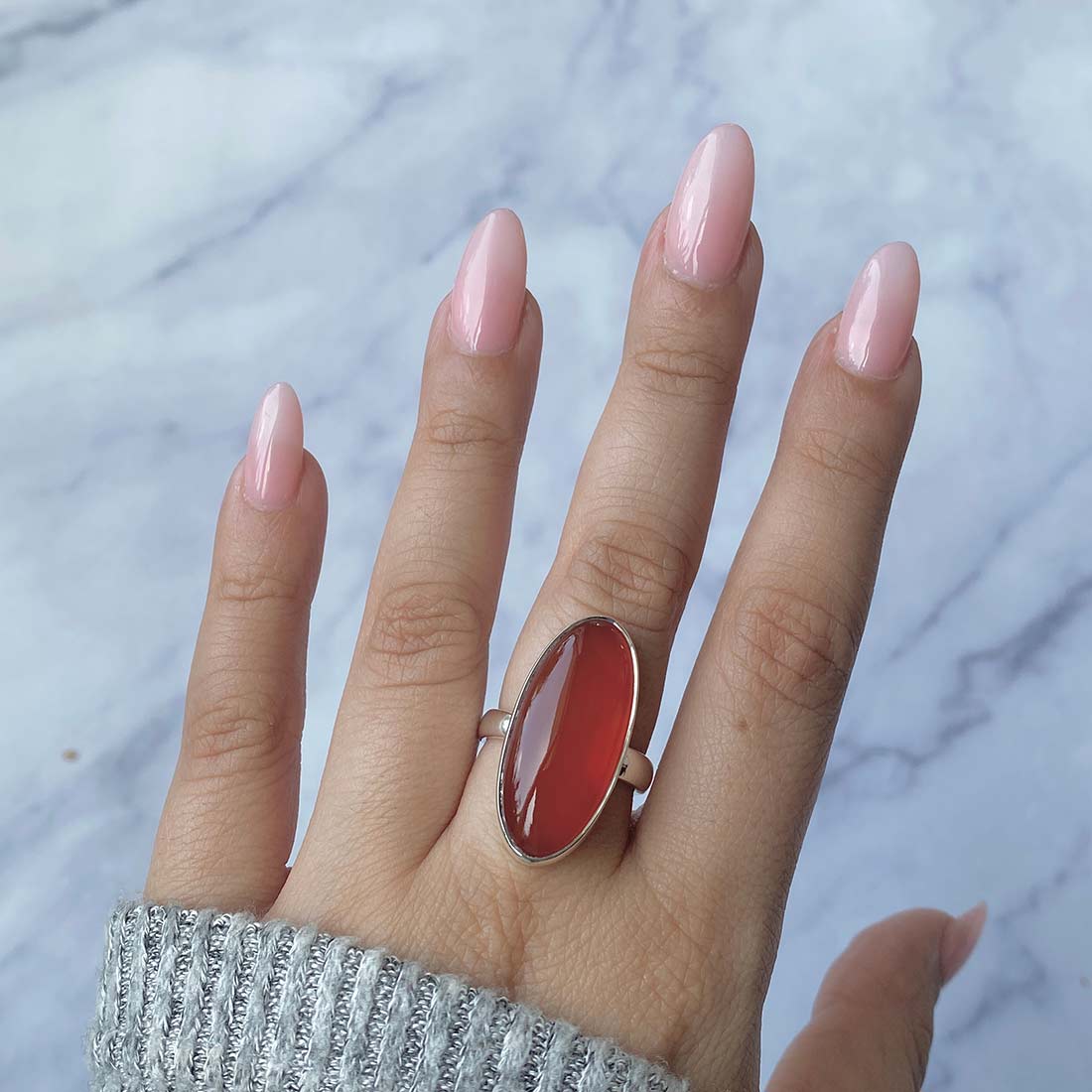 Carnelian Adjustable Ring-(CRL-R-5.)