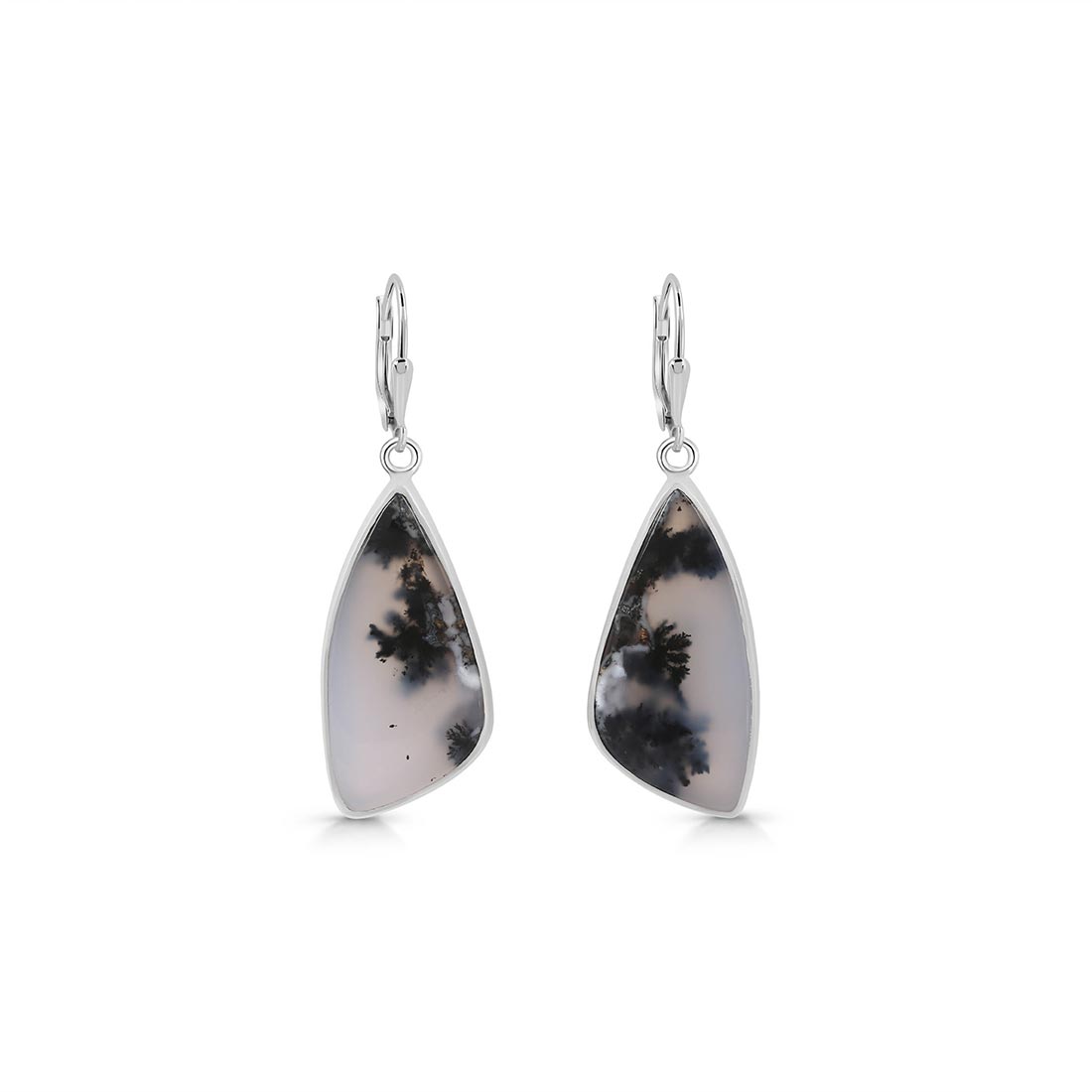 Dendritic Agate Earring-(DDA-E-12)