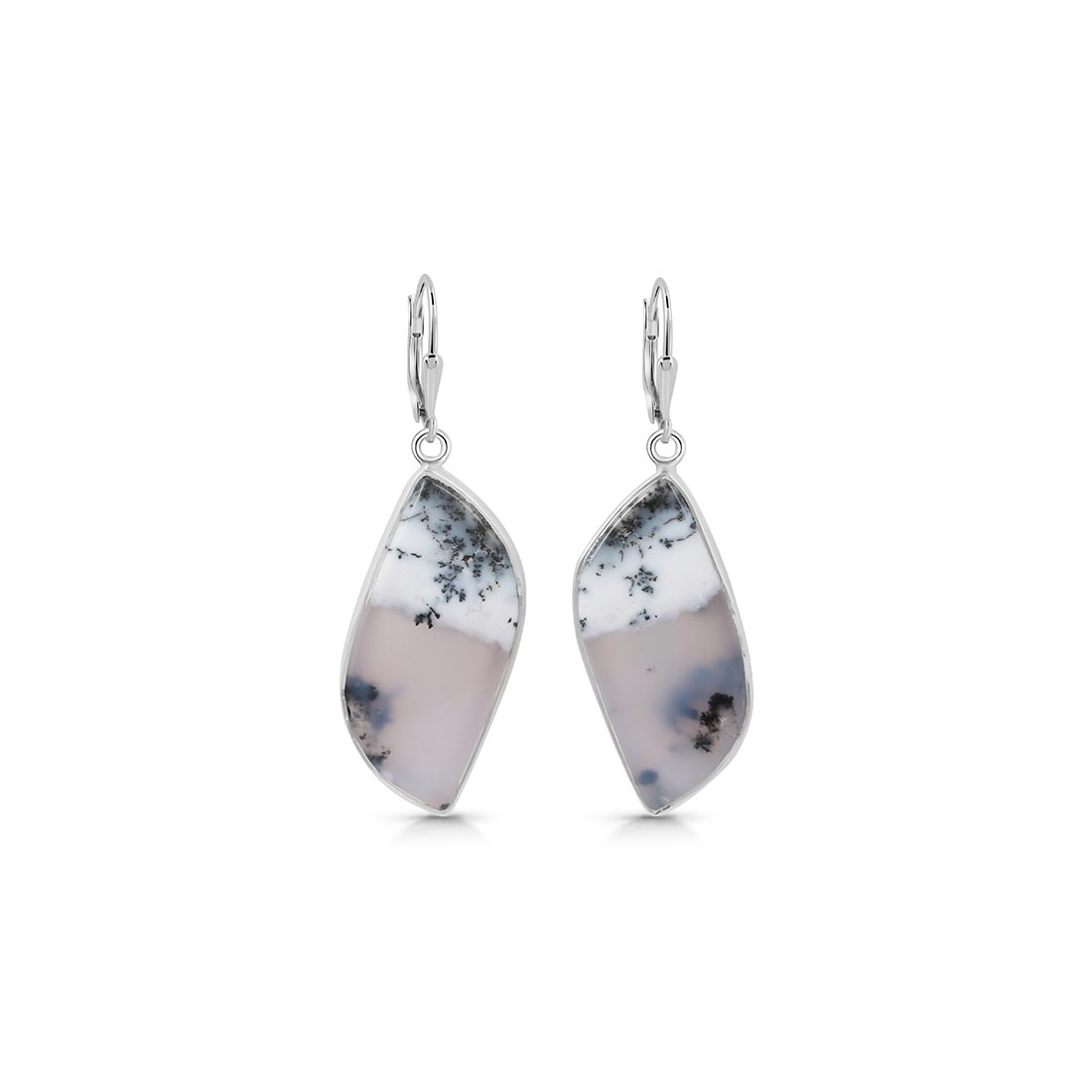 Dendritic Agate Earring-(DDA-E-13)