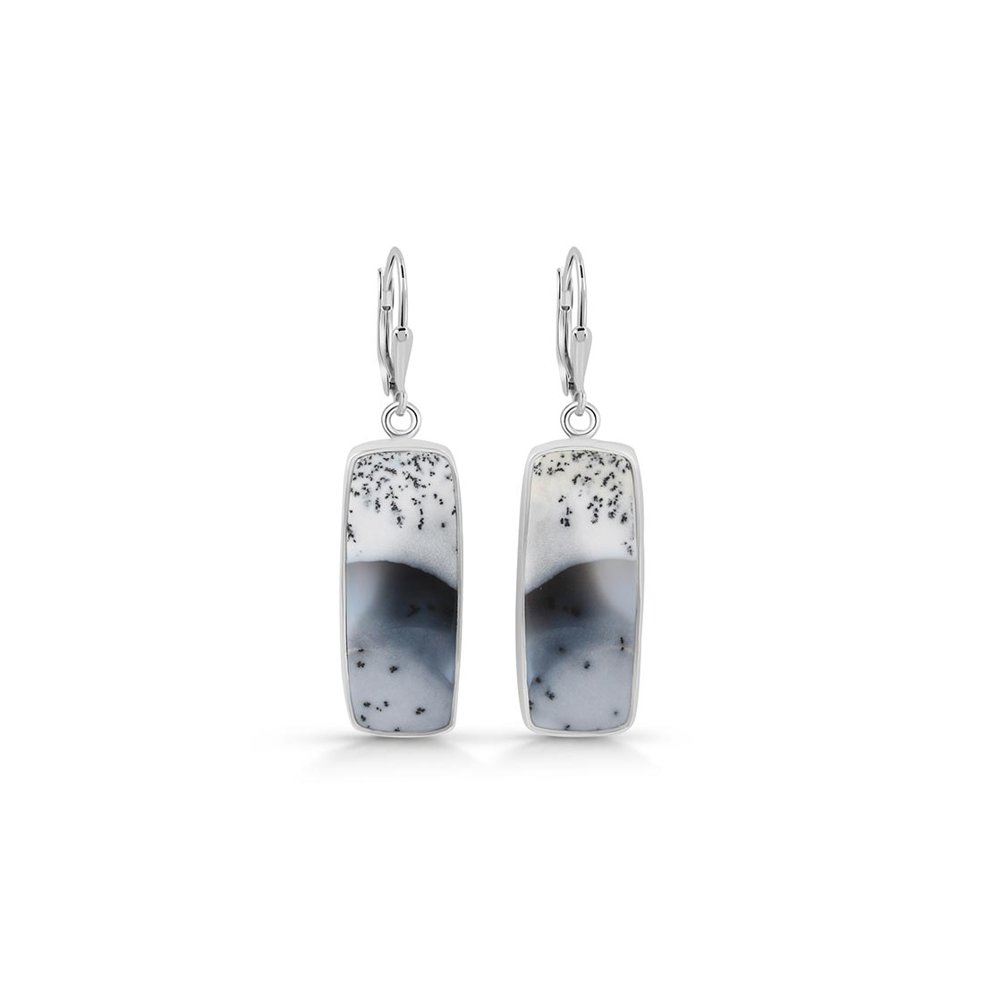 Dendritic Agate Earring-(DDA-E-2)