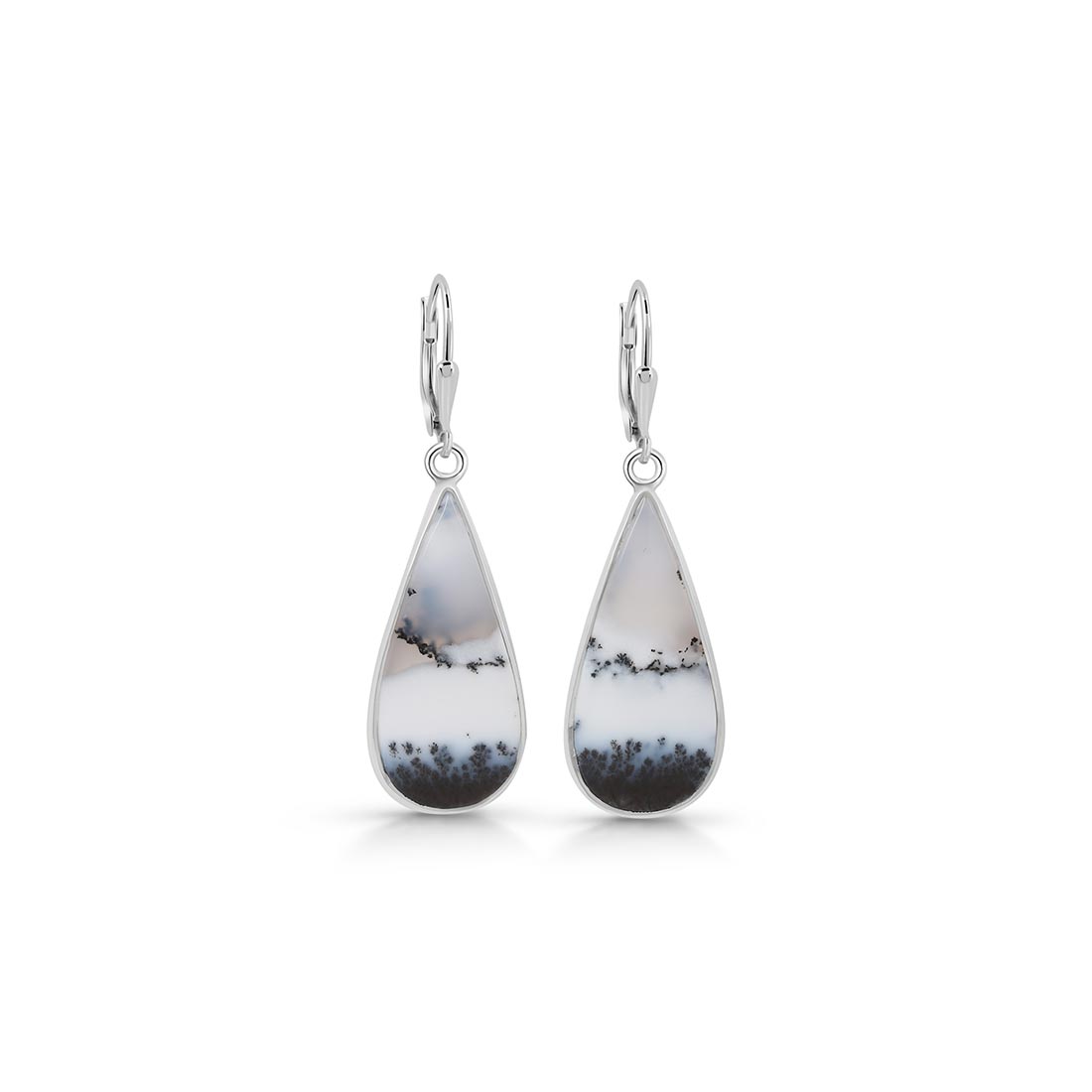 Dendritic Agate Earring-(DDA-E-3)