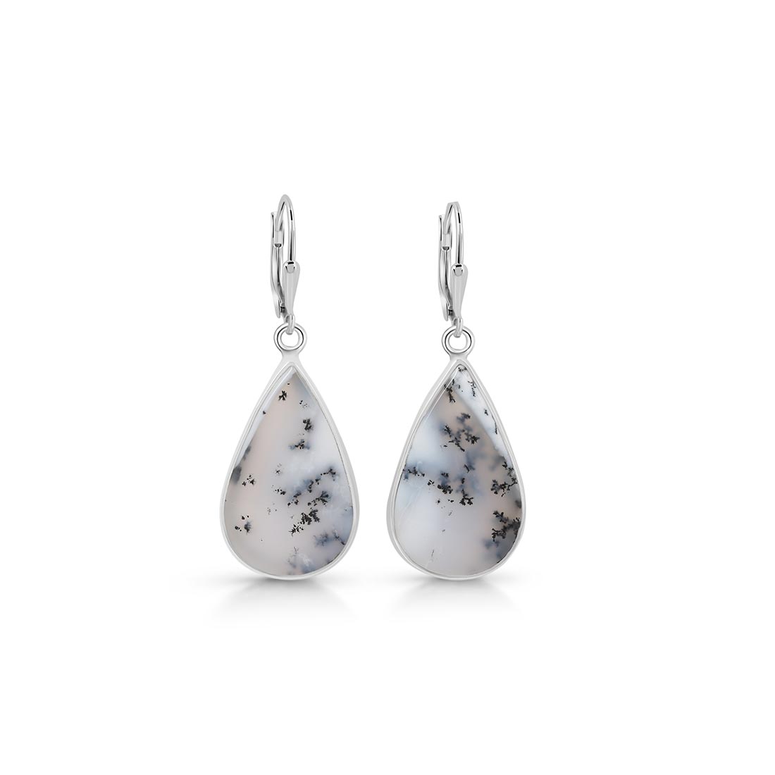 Dendritic Agate Earring-(DDA-E-4)