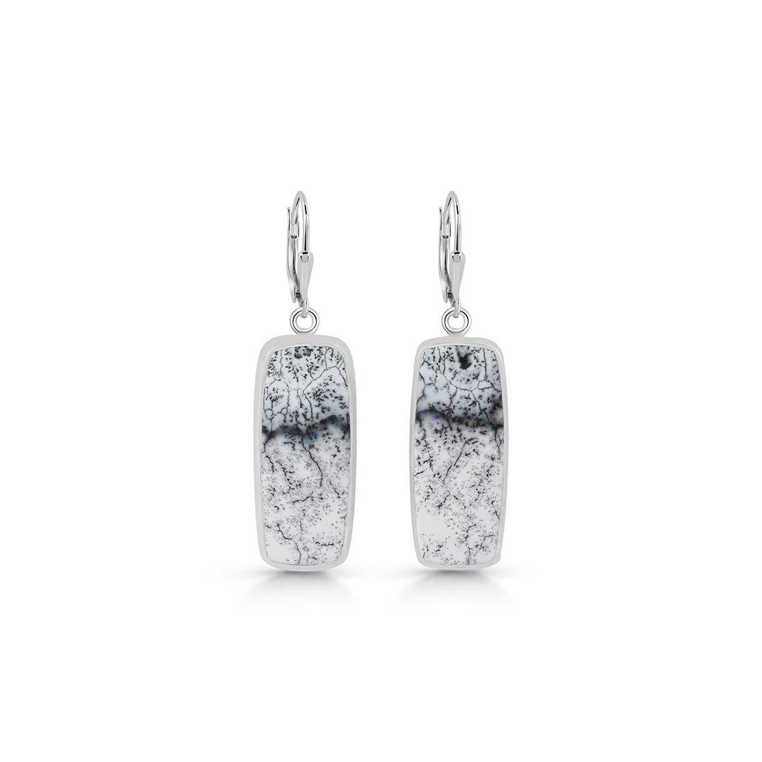 Dendritic Agate Earring-(DDA-E-5)