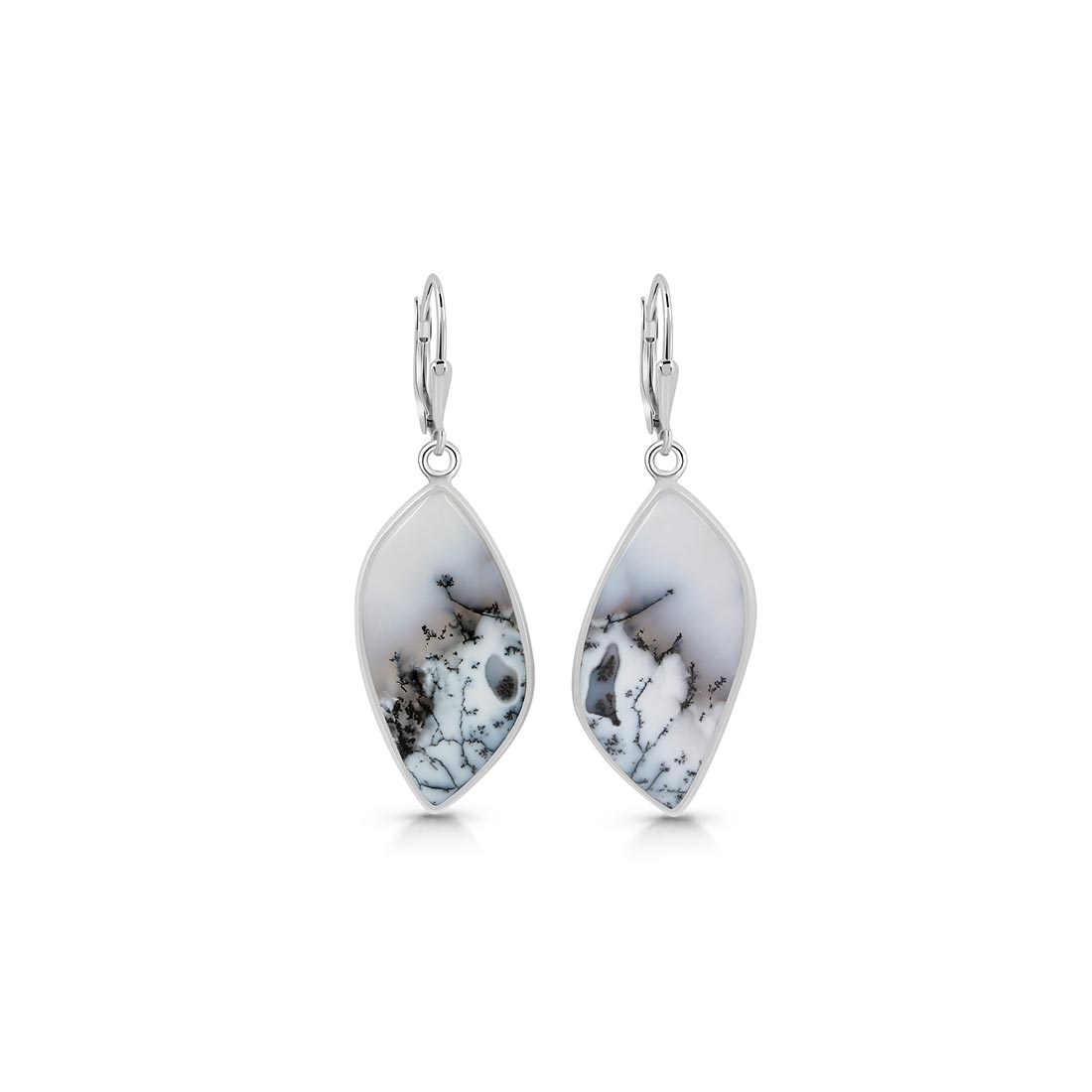 Dendritic Agate Earring-(DDA-E-8)