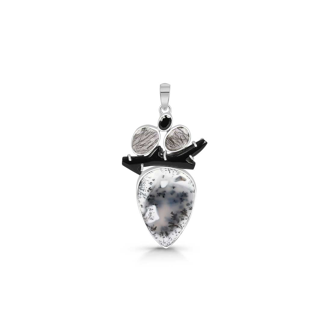 Dendritic Agate Pendant-(DDA-P-37.)