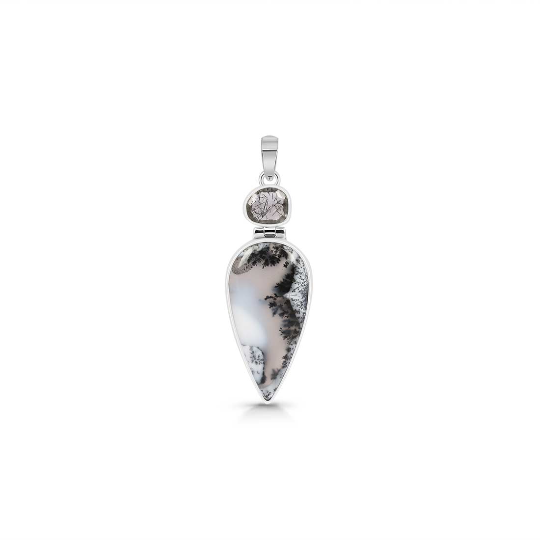 Dendritic Agate Pendant-(DDA-P-46.)