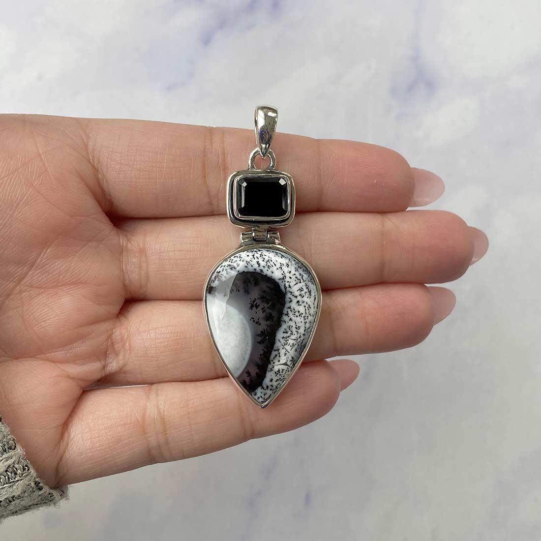 Dendritic Agate Pendant-(DDA-P-50.)