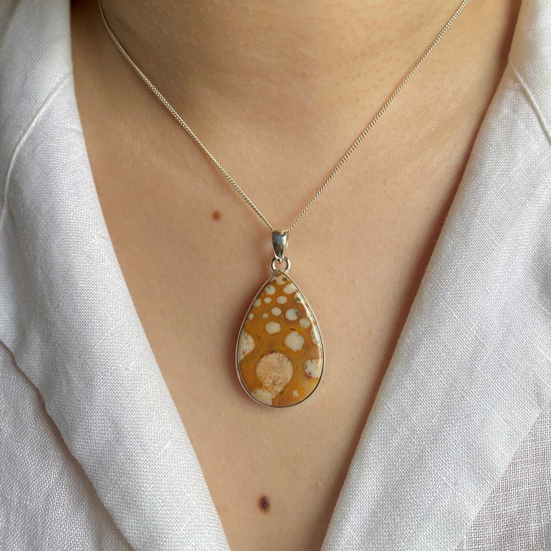 Deerfawn Jasper Pendant-(DFJ-P-11.)