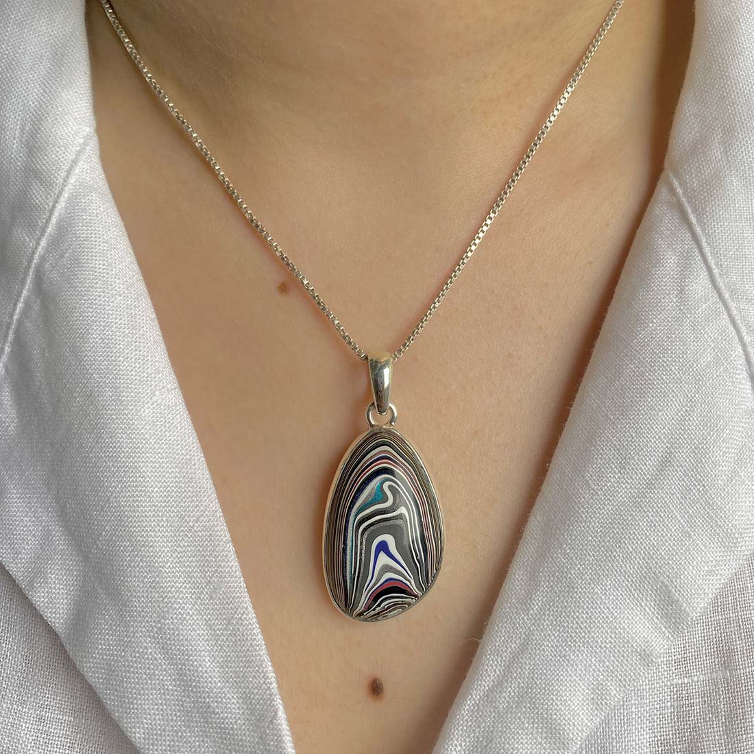 Fordite Pendant-(FRD-P-10.)