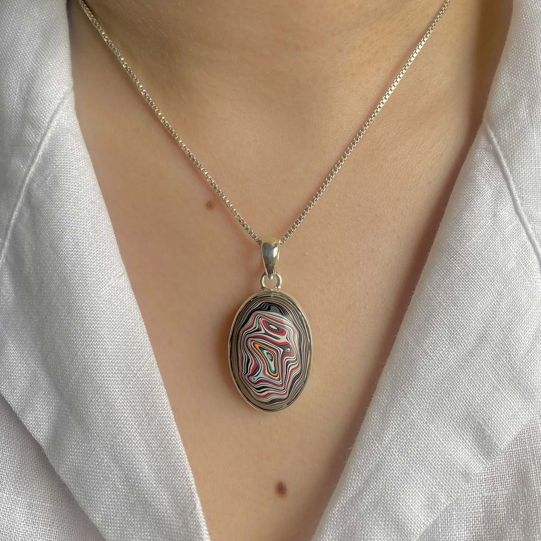 Fordite Pendant-(FRD-P-18.)