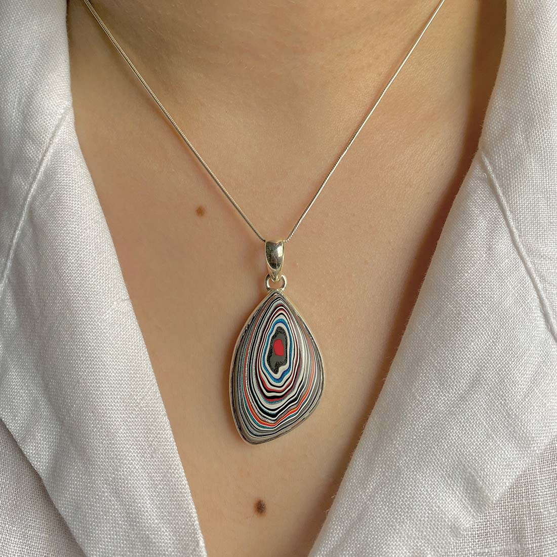 Fordite Pendant-(FRD-P-19.)