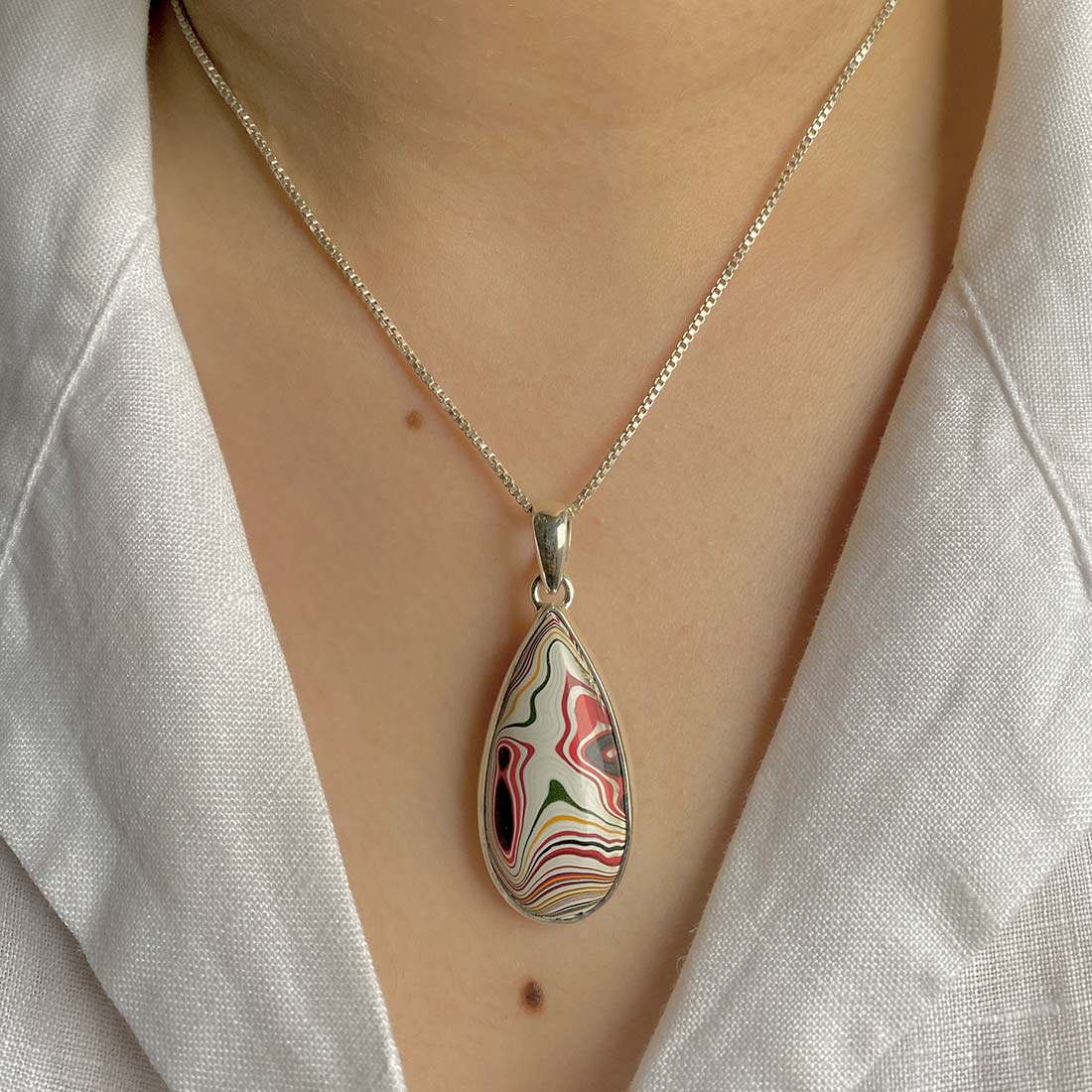 Fordite Pendant-(FRD-P-27.)