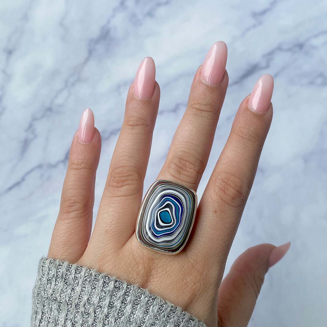 Fordite Adjustable Ring-(FRD-R-19)