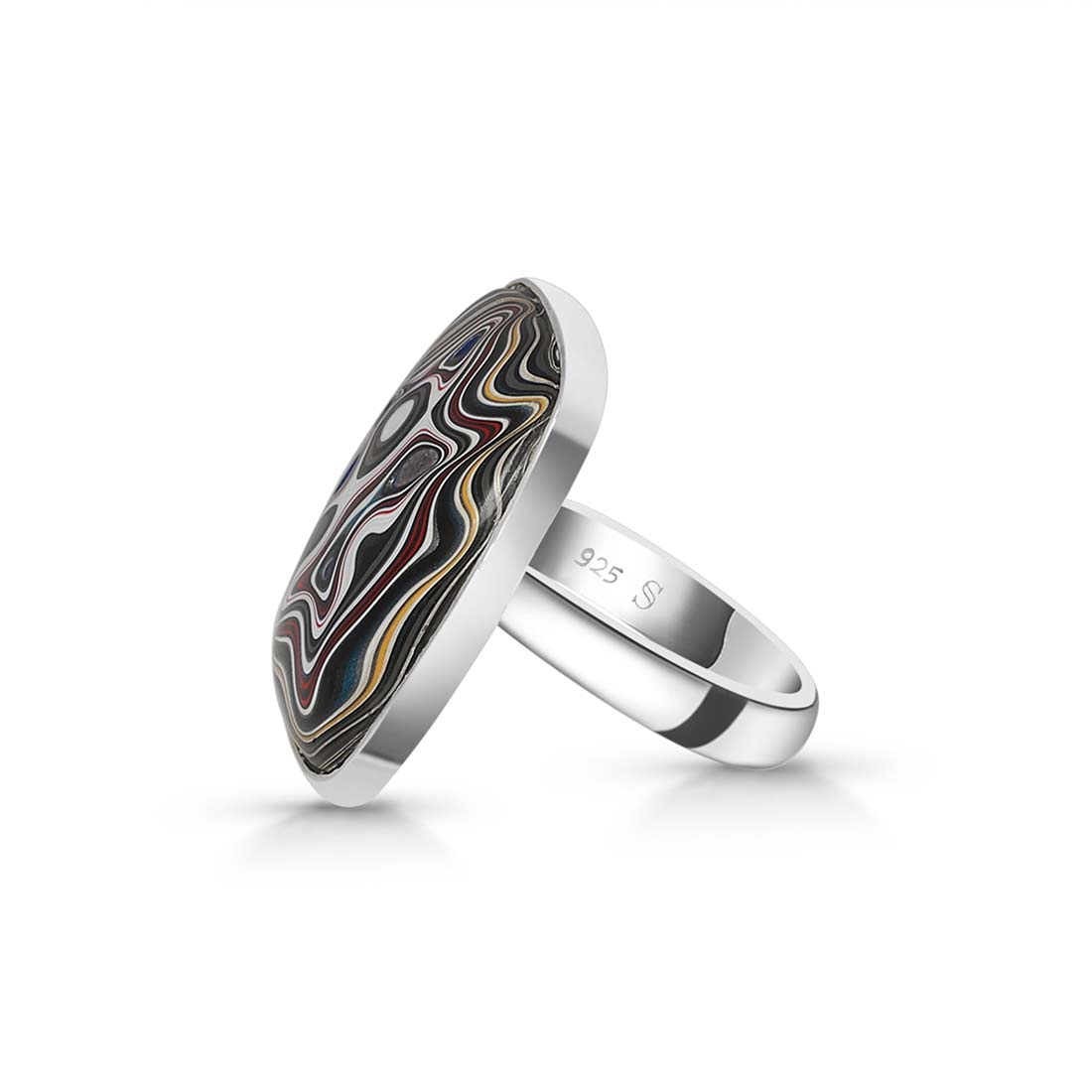 Fordite Adjustable Ring-(FRD-R-23)