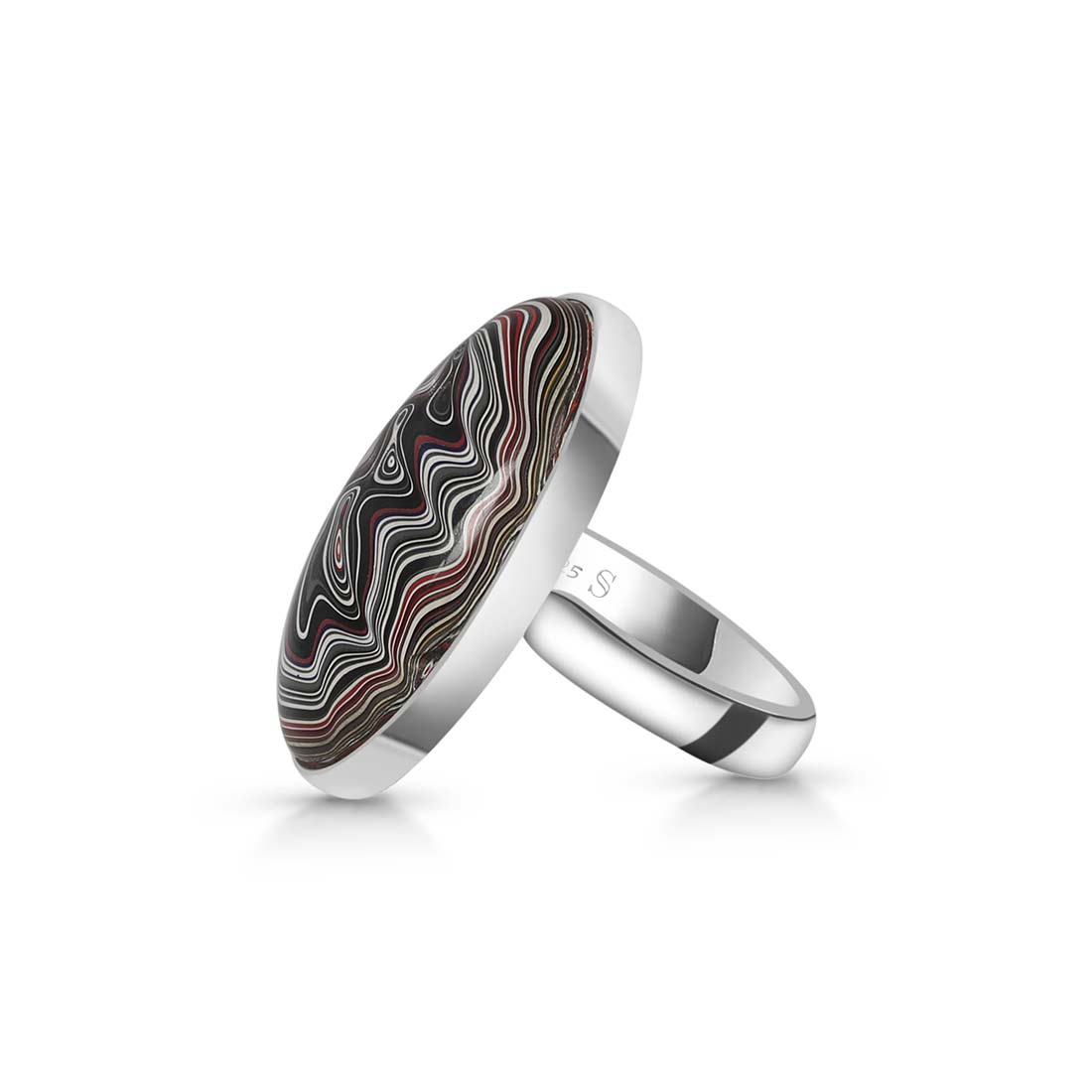 Fordite Adjustable Ring-(FRD-R-29)