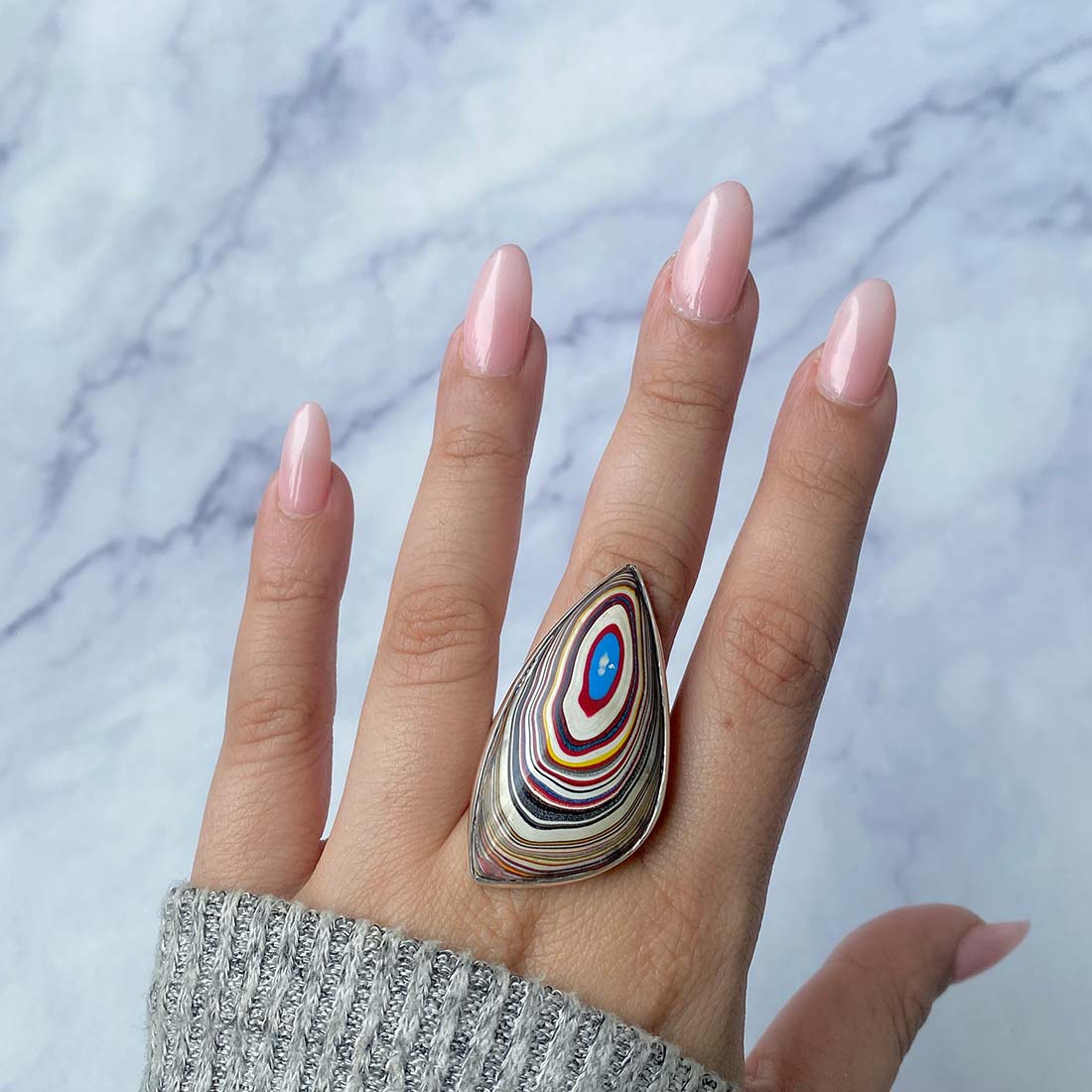 Fordite Adjustable Ring-(FRD-R-3)