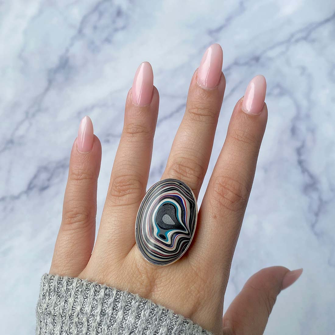 Fordite Adjustable Ring-(FRD-R-33)