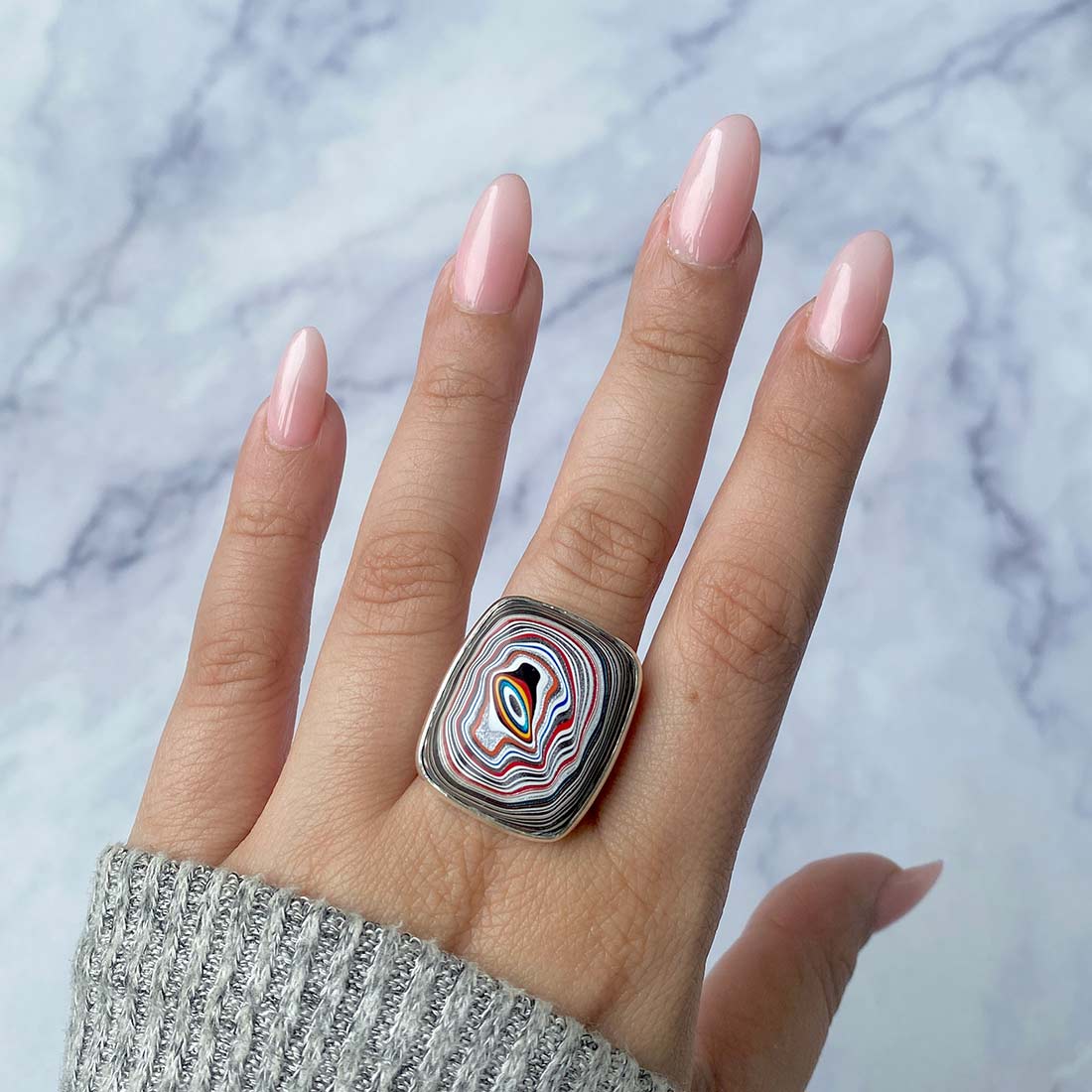 Fordite Adjustable Ring-(FRD-R-35)