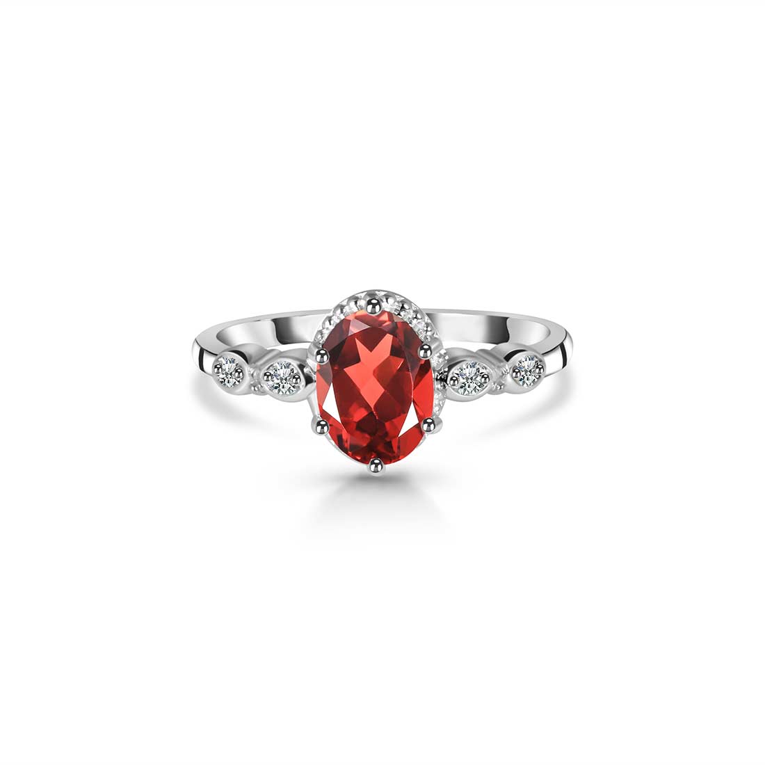 Garnet Ring-(GAR-SR-2182.)