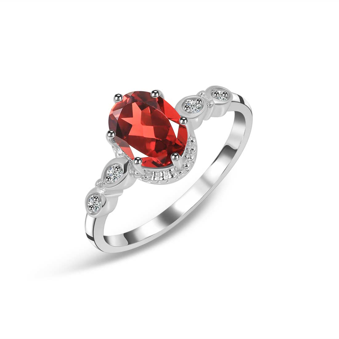 Garnet Ring-(GAR-SR-2182.)