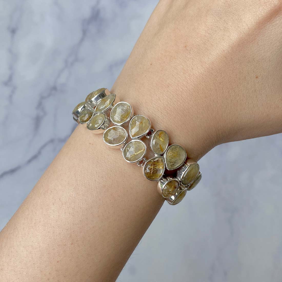 Golden Rutile Bracelet-(GDR-B-2)