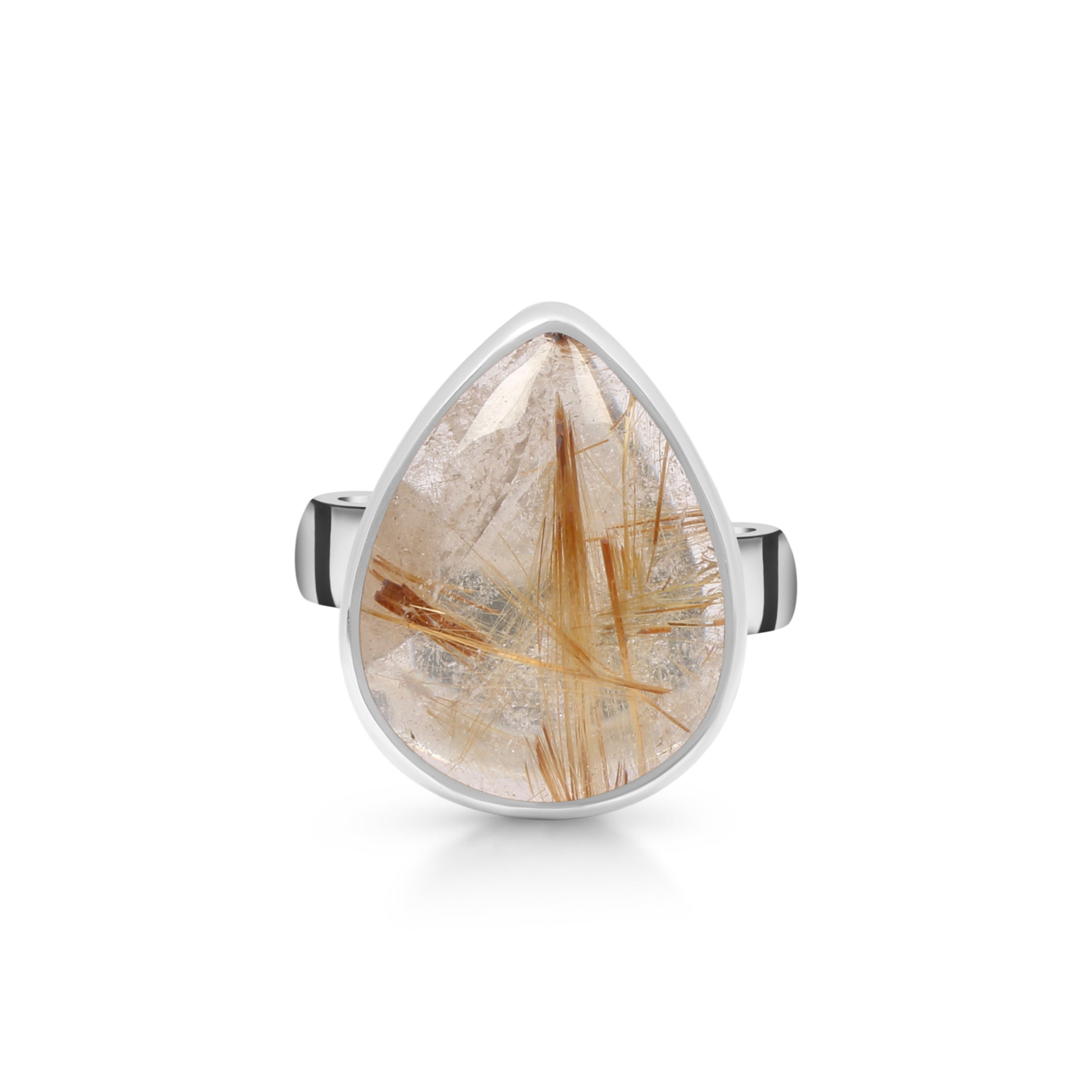 Golden Rutile Adjustable Ring-(GDR-R-12.)