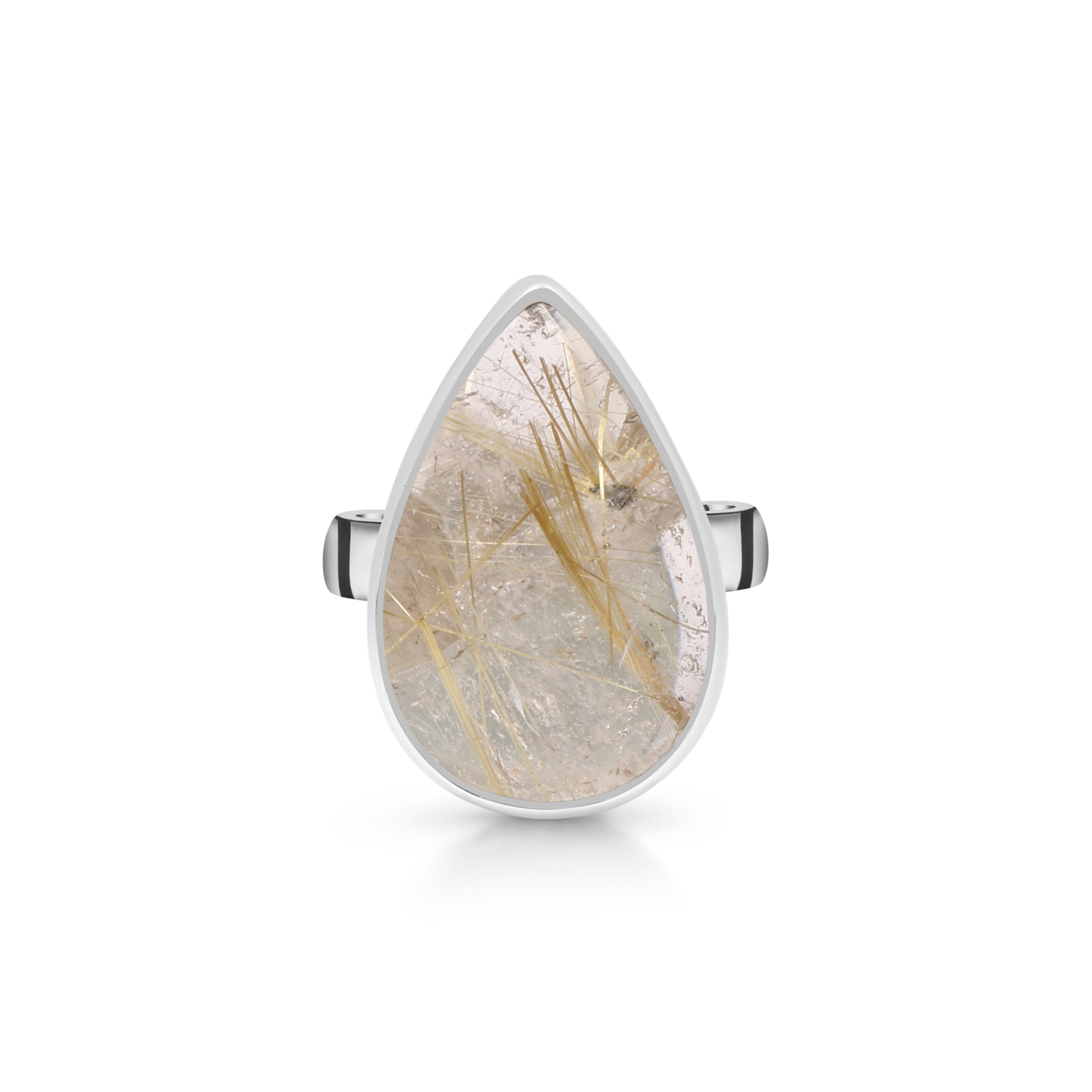 Golden Rutile Adjustable Ring-(GDR-R-17.)