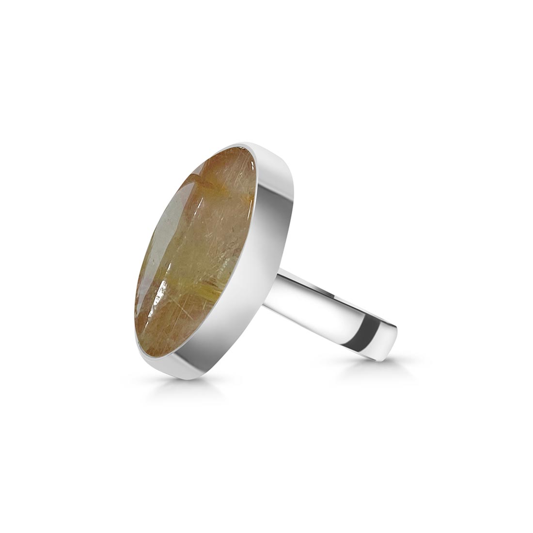 Golden Rutile Adjustable Ring-(GDR-R-33.)