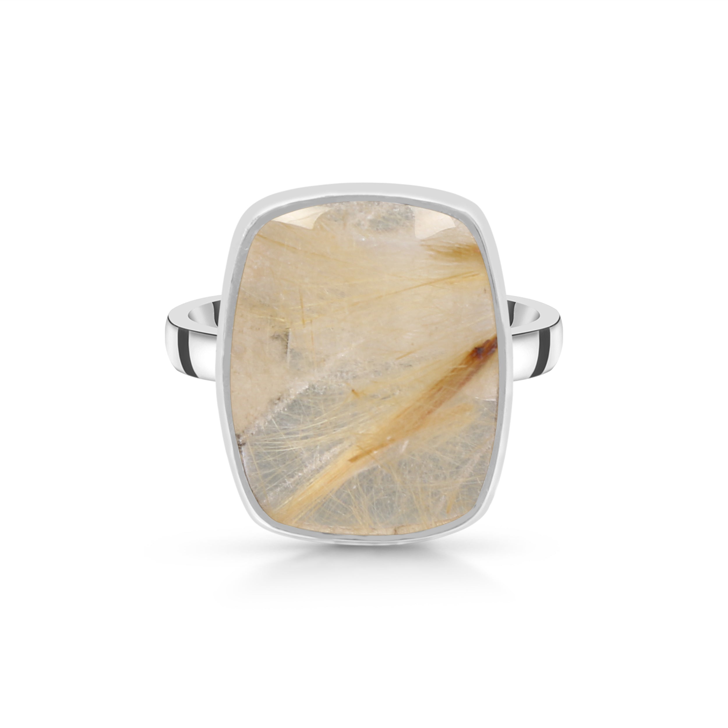 Golden Rutile Adjustable Ring-(GDR-R-8.)