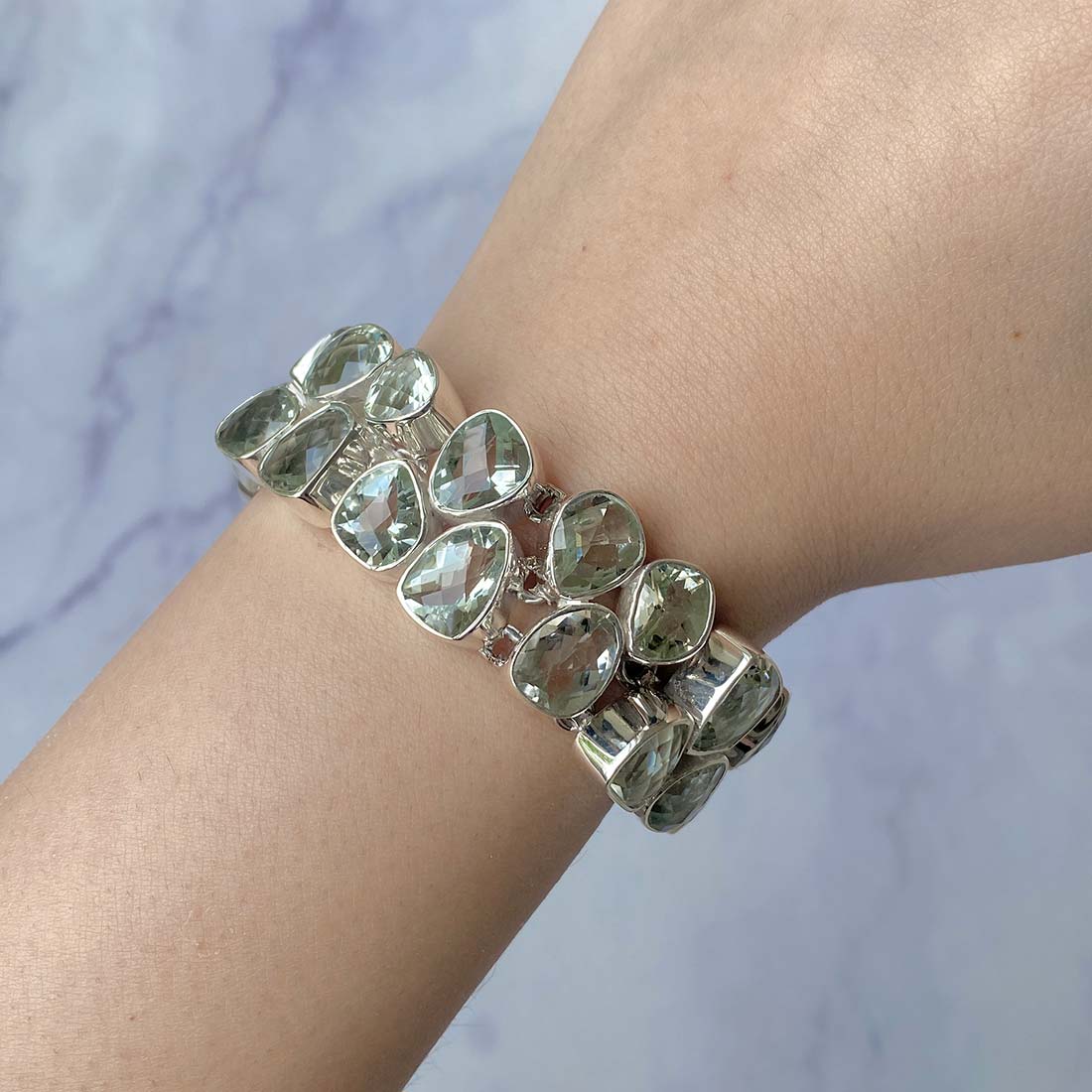 Green Amethyst Bracelet-(GRA-B-2.)