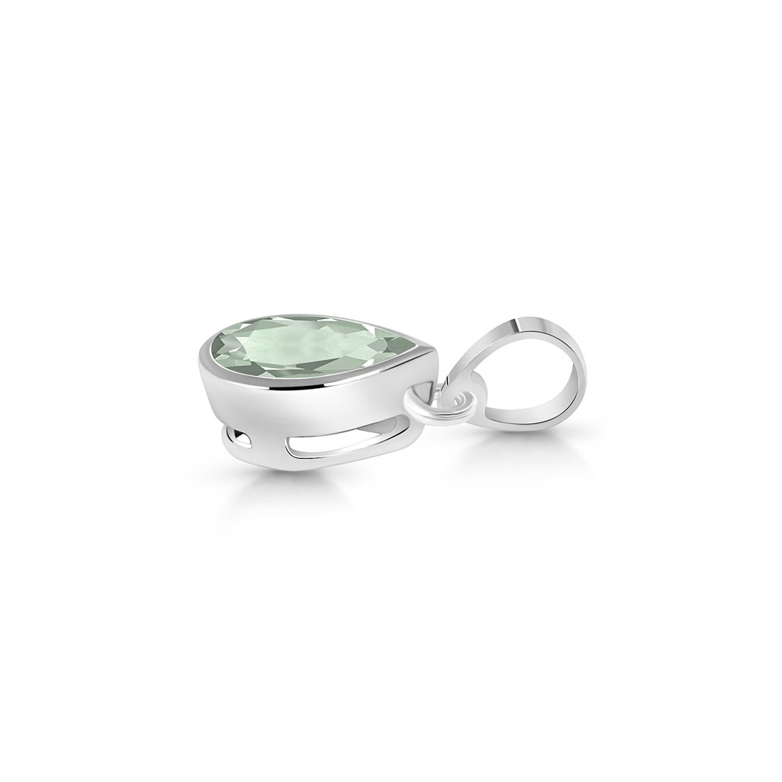 Green Amethyst Pendant-(GRA-SP-468.)