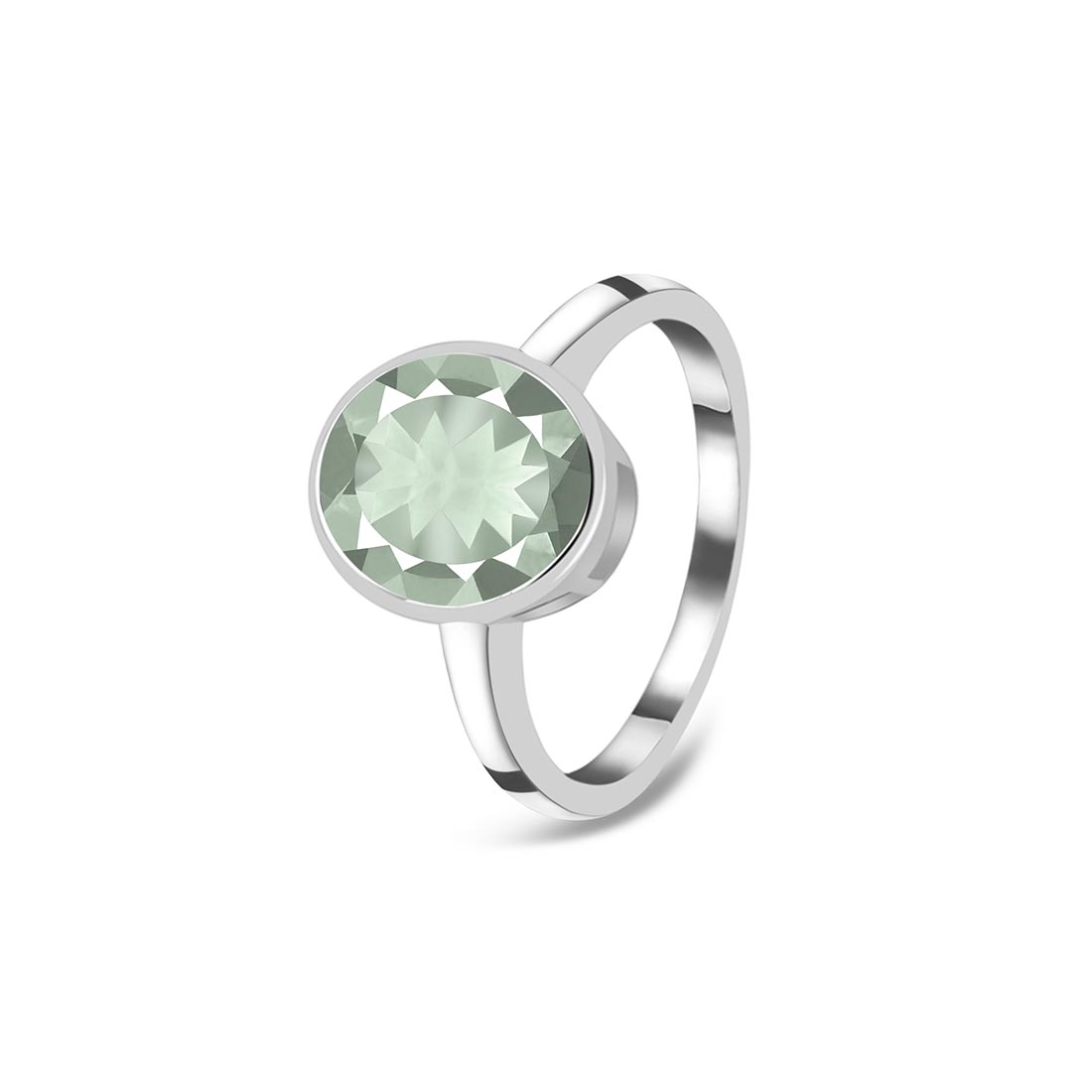 Green Amethyst Ring-(GRA-SR-2368.)