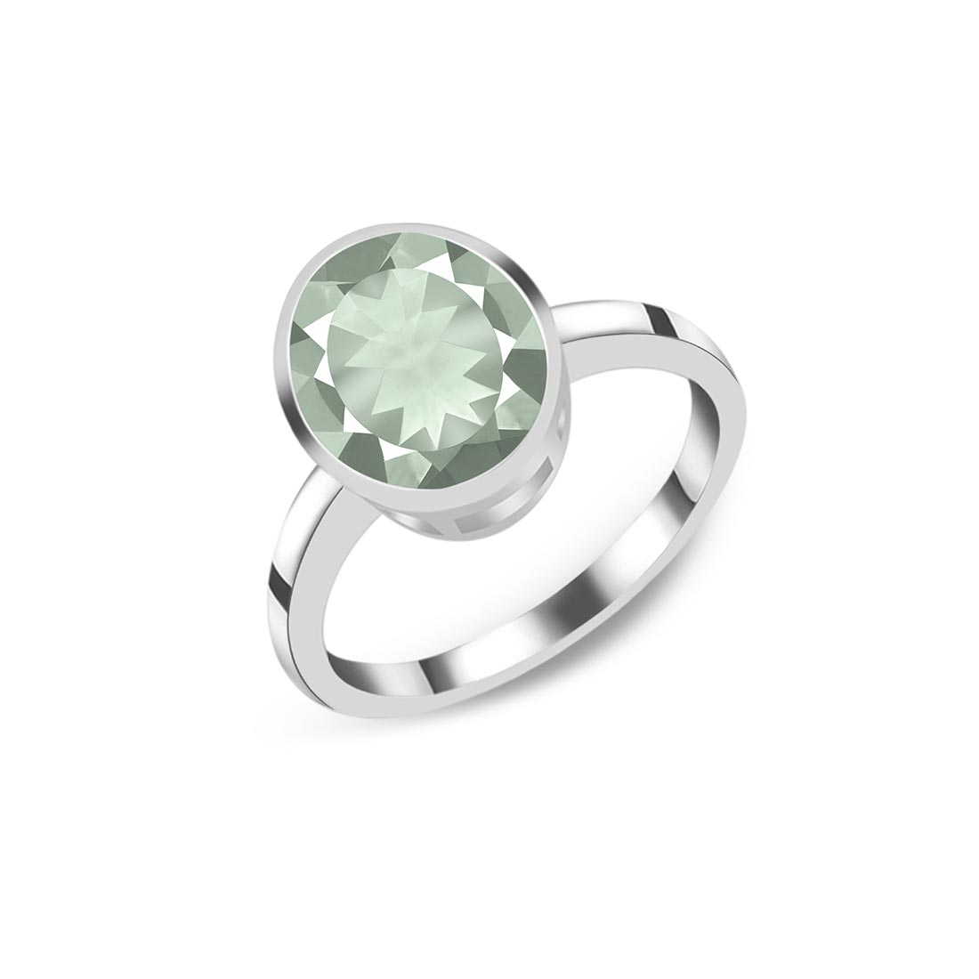 Green Amethyst Ring-(GRA-SR-2368.)